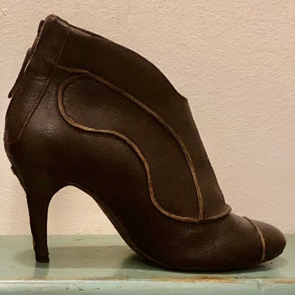 Fly London Stiletto Booties Brown EU40 US9 - 9 1/2 - Picture 4 of 10